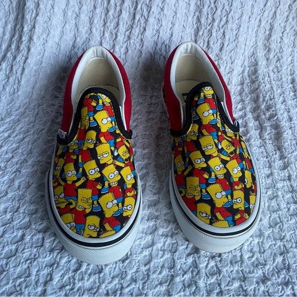 Vans The Simpsons slip on shoes Bart Simpsons Old School sneakers Youth size 4 - Picture 3 of 9